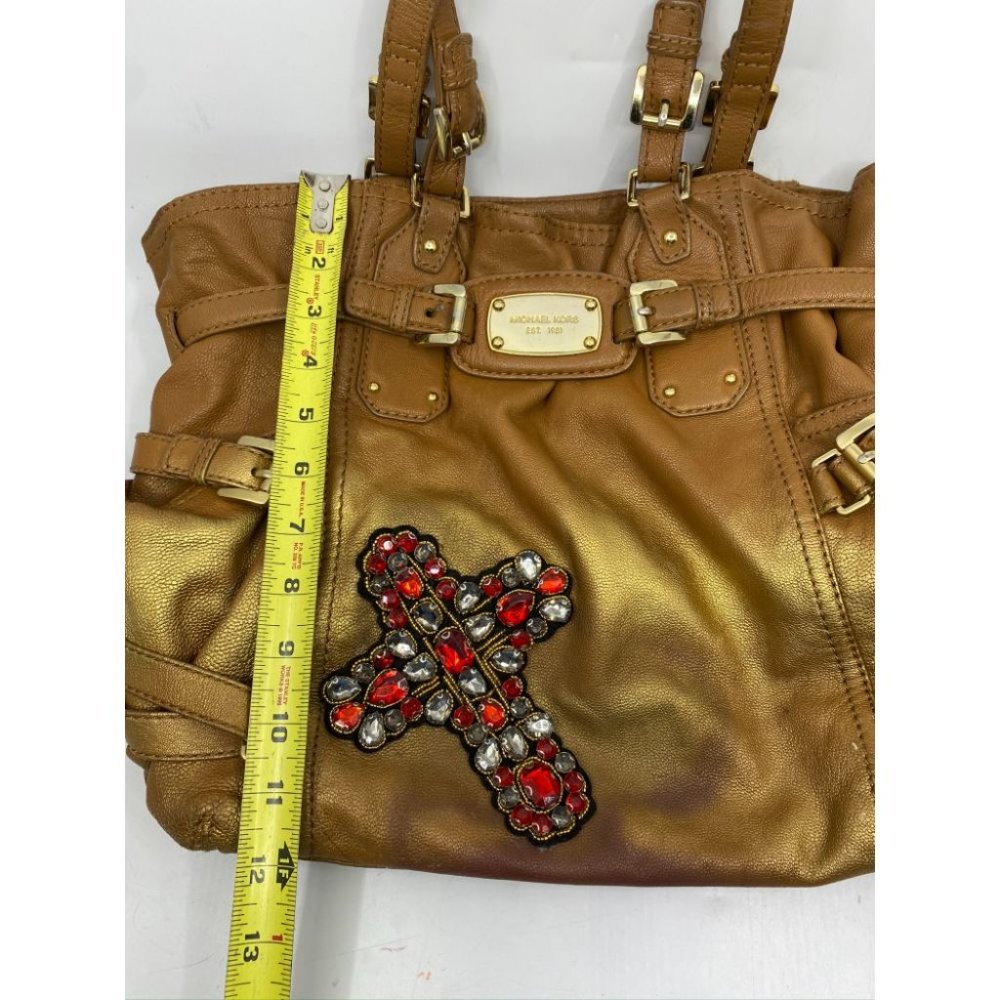 MICHAEL KORS Large leather Tote Bag customized - Picture 11 of 14